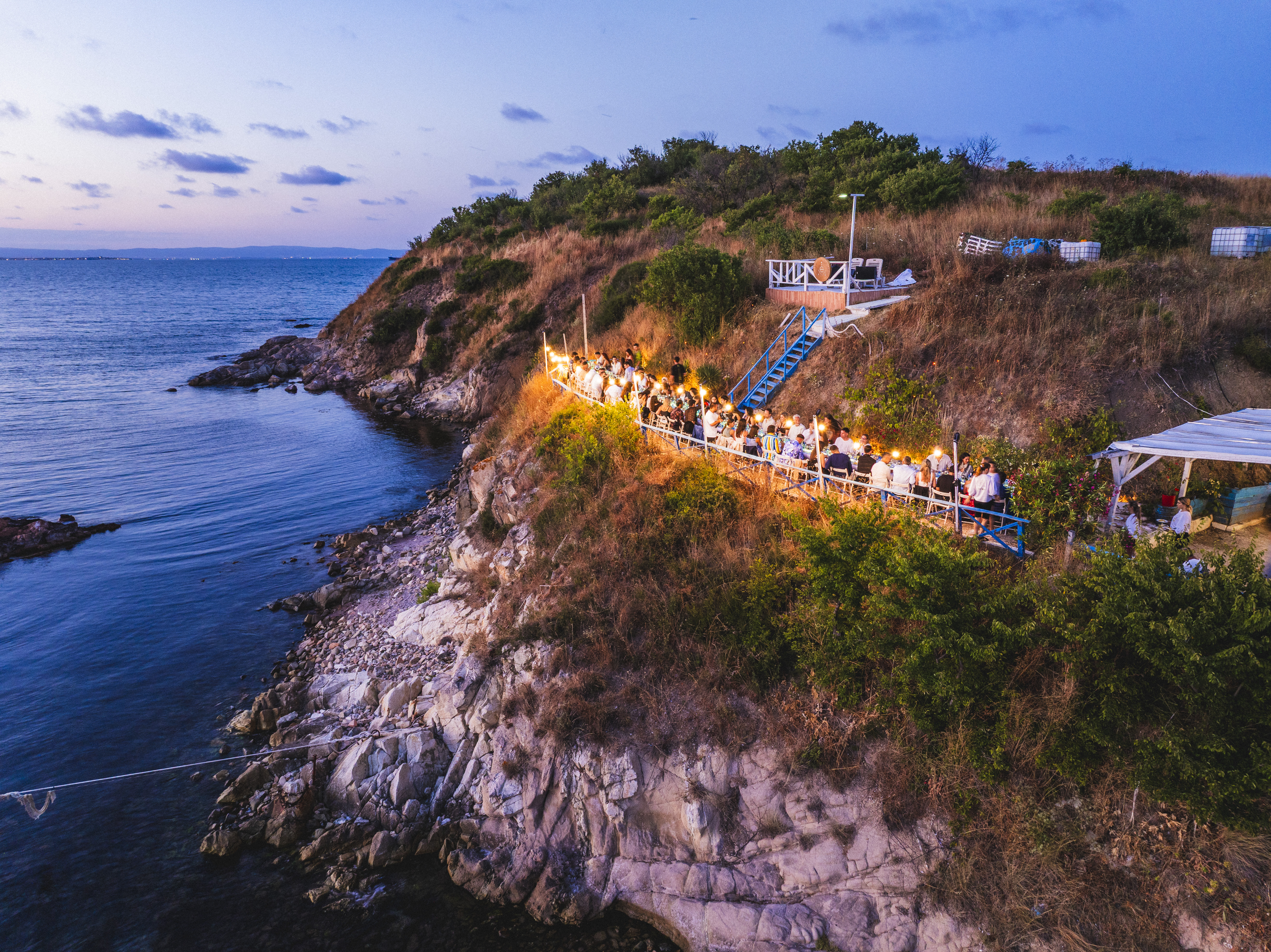 Candlelit Ritual Dinner at sunset