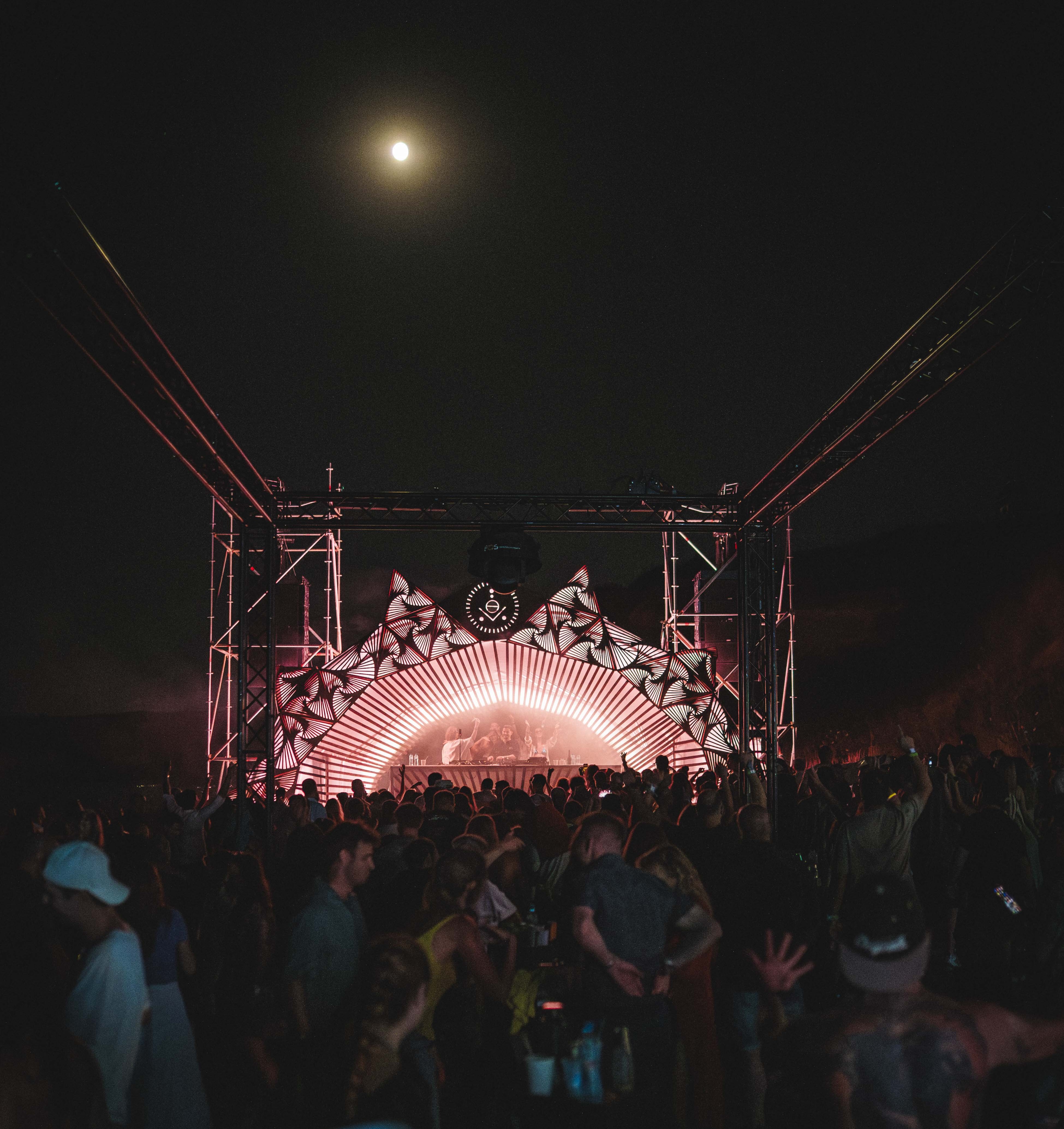 Curated music programming at night